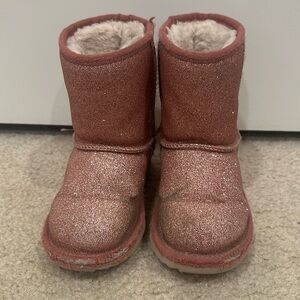 UGG Girls Pink Sparkle Boot-Size 10